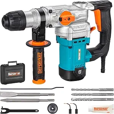 Berserker 1-1/8" SDS-Plus Rotary Hammer Drill - 9 Amp 3-Function Corded Rotomartillo