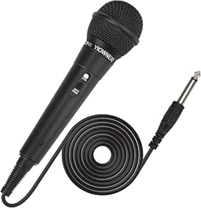Professional Wired Karaoke Microphone - Dynamic Handheld Mic with 2.5m Cable