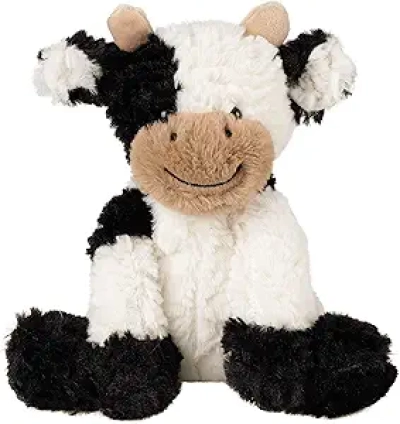 Hopearl 9'' Soft Plush Cow Toy - Adorable Stuffed Animal for Kids & Toddlers
