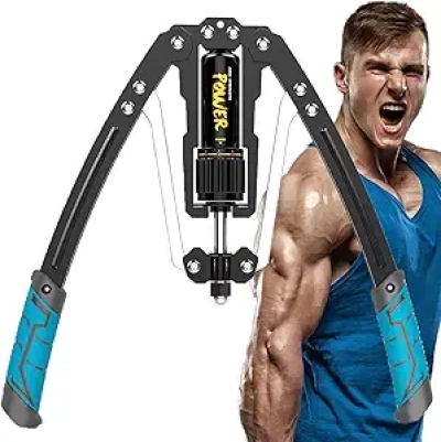 LEJIEYIN Adjustable Hydraulic Arm Exerciser 22-440lbs - Chest & Shoulder Strengthener