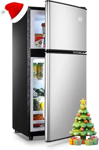3.5 Cu.Ft Compact Mini Fridge with Freezer & 2 Door - Energy Efficient