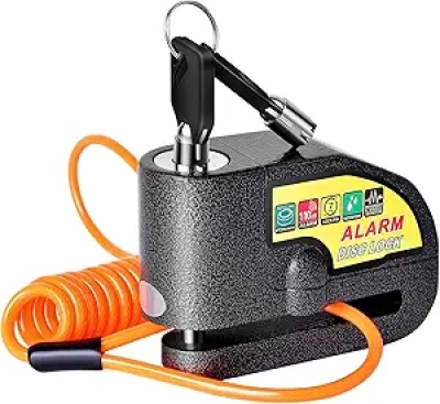 110dB Motorcycle Disc Brake Lock - Anti-Theft Alarm with Waterproof Design
