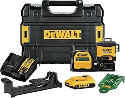 DEWALT 20V/12V MAX 3x360 Green Laser Level Kit - Professional Accuracy