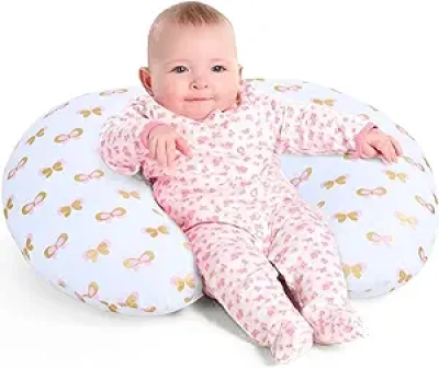 Little Grape Land Nursing Pillow - Breastfeeding Pillow with Removable Cover (0-16 Months)