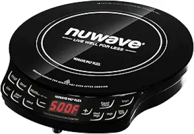 NuWave Flex Precision Induction Cooktop - 1300W, Shatter-Proof Glass, 45 Temps