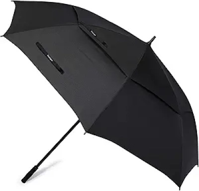 72 Inch Windproof Golf Umbrella - Auto Open Double Canopy Large Umbrella for Men & Family