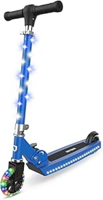 Jetson Jupiter Kids 2-Wheel Kick Scooter with LED Lights | Adjustable & Foldable