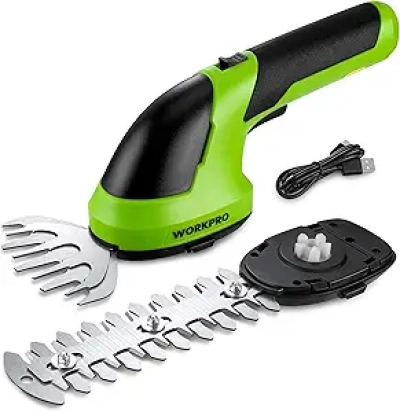 WORKPRO 2-in-1 Cordless Grass Shear & Hedge Trimmer - 7.2V Electric Rechargeable