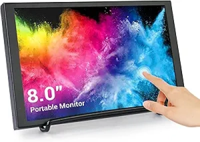 8 Inch Touchscreen Portable Monitor - HDMI LCD Display 1280x800 for Raspberry Pi & PC