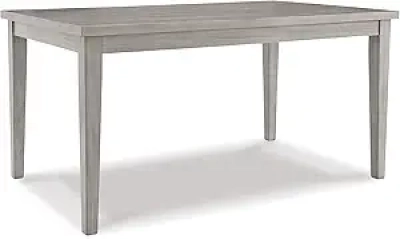 Parellen Modern Farmhouse Dining Table | Gray Rectangular Seats 6