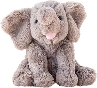 Hopearl 9'' Ultra Soft Plush Elephant Stuffed Animal Toy for Kids & Toddlers