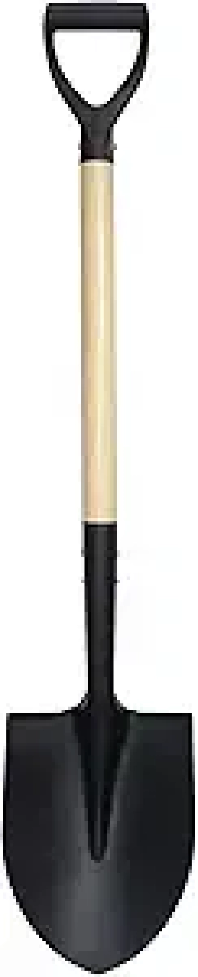41 Inch Round Shovel with D-Handle - Heavy Duty Garden & Snow Shovel
