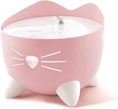 Catit PIXI Pink Cat Water Fountain with Multiple Drinking Modes