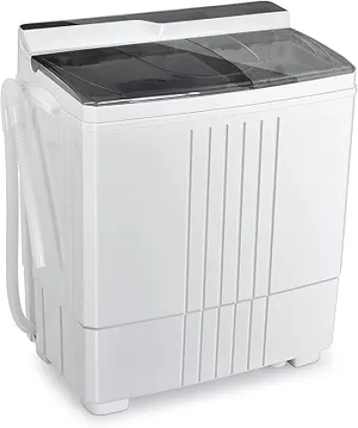 Giantex Portable Washing Machine 21lbs - Twin Tub Washer & Spinner for Apartments & RVs
