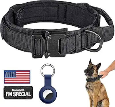 Tactical Dog Collar with Control Handle - Military Grade Nylon for Large Dogs