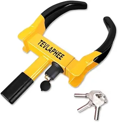Universal Wheel Lock Heavy Duty Anti-Theft Security for Cars, Trucks & Trailers