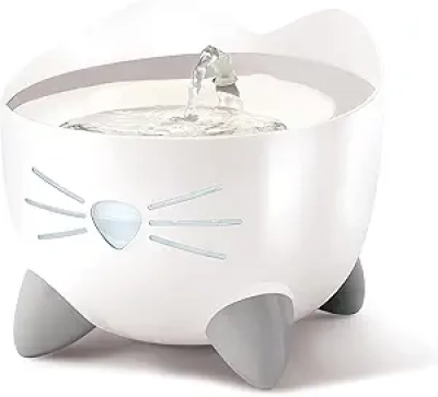 Catit PIXI Cat Water Fountain - Triple Filter Stainless Steel Drinking Station