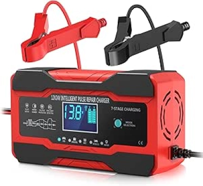 YONHAN 10-Amp Smart Battery Charger 12V/24V - Auto Maintainer & Desulfator