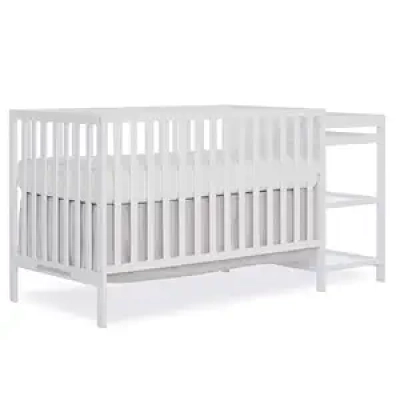 Dream On Me Synergy 3-in-1 Convertible Full-Size Crib & Changing Table | GreenGuard Gold Certified