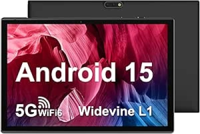 ZZB 10 inch Android 15 Tablet - 8GB RAM, 32GB ROM, 5G WiFi-6, 1TB Expandable