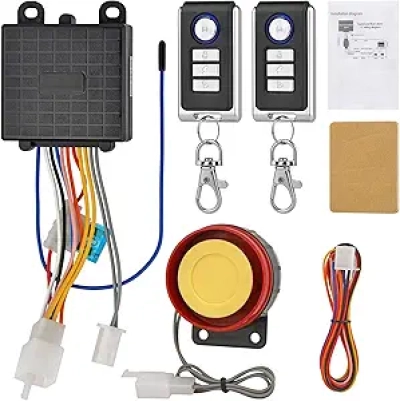 Motorcycle Anti-Theft Alarm System with Remote Engine Start Control