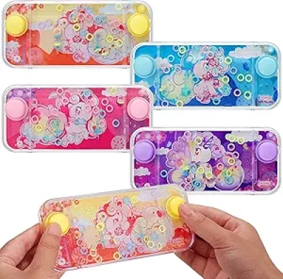 Chalyna 4 Pcs Handheld Water Ring Toss Games - Retro Party Toys & Stress Relief