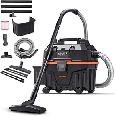 WECLEAN 4 Gallon 5.5 Peak HP Wet Dry Vacuum Cleaner - Commercial Shop Vac with Blower