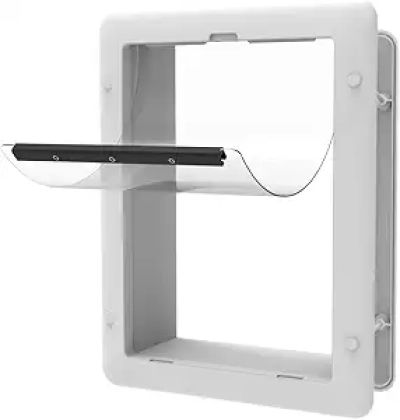 Hakuna Pets Small Pet Door for Screens, Doors & Walls - Up to 11 lbs