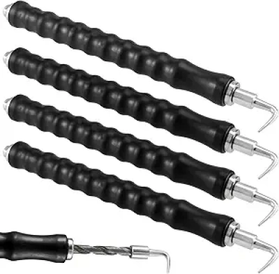 4 PCS Automatic Rebar Tie Wire Twister Tool with Ergonomic Rubber Handle