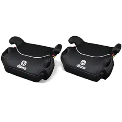Diono Solana Backless Booster Car Seat 2-Pack - Lightweight & Machine Washable