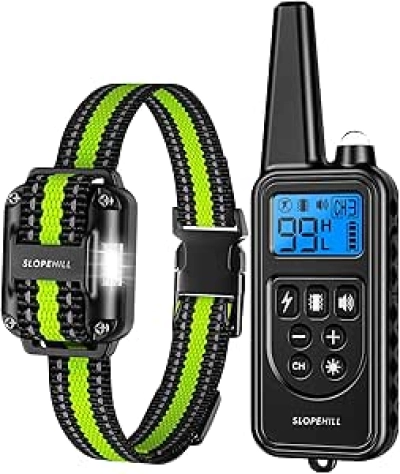 Dog Training Collar with 7 Modes & 4200Ft Remote - Waterproof Electric Shock Collar
