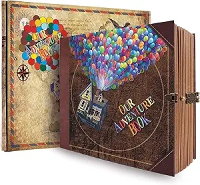 Vintage Travel Photo Album & DIY Adventure Book Scrapbook - Retro Style Diary
