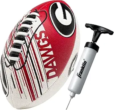 Franklin Sports NCAA Youth Mini Football 8.5" - SPACELACE Easy Grip Technology