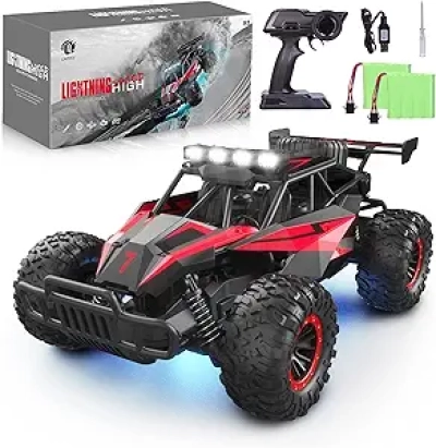 1:16 Scale RC Car 20 Km/h High Speed Remote Control Monster Truck with LED Lights