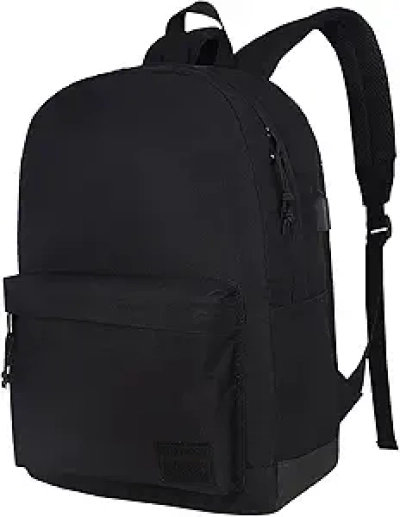 SUPACOOL Laptop Backpack with USB Charging Port - Waterproof Travel & School Backpack