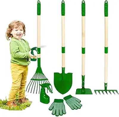 Kids Gardening Tools Set 7pcs - Outdoor Toys for Ages 3-8