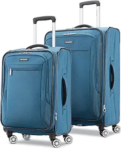 Samsonite Ascella X Softside Expandable 2PC Luggage Set with Spinners | Carry-on & Checked Bag