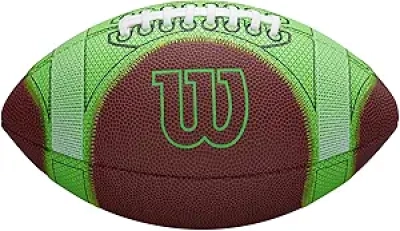 Wilson Hylite Youth Football - Green Training Ball for Kids