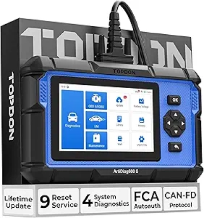 TOPDON AD600S OBD2 Scanner - 9 Reset Services, 4 System Diagnostics Tool