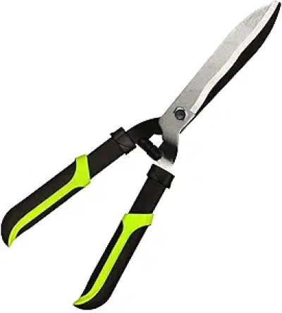 19 Inch Hedge Clippers Shears - Professional Bush Trimmer with Sharp Wavy Blades
