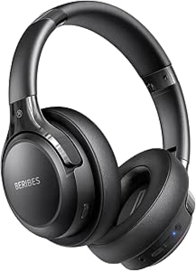 BERIBES Bluetooth Headphones Over Ear - 65H Playtime, 6 EQ Modes, HiFi Stereo