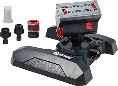 Eden 95124 4-Way Oscillating Sprinkler - 4,069 sq ft Coverage w/ Quick Connect