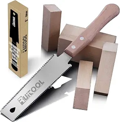 Japanese Hand Saw 6 Inch Double Edge Ryoba SK5 Blade - Professional Woodworking Tool