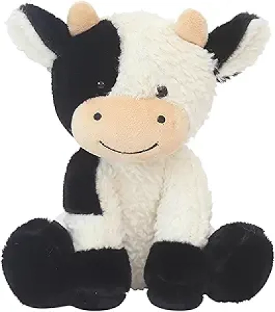 9 Inch Soft Plush Cow Stuffed Animal - Cute Toy for Kids & Home Decor