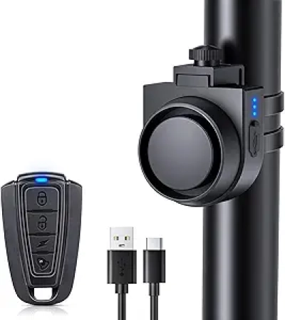 ONVIAN 115dB Wireless Bike Alarm with Remote - IPX5 Waterproof Anti-Theft System