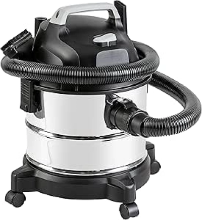 Amazon Basics 4 Gallon Wet Dry Vacuum Cleaner | 3 HP Stainless Steel Shop Vac