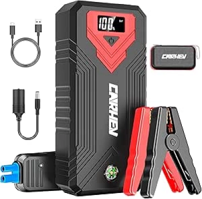 3000A Jump Starter 24000mAh - Portable Car Battery Jumper for Gas & Diesel Engines