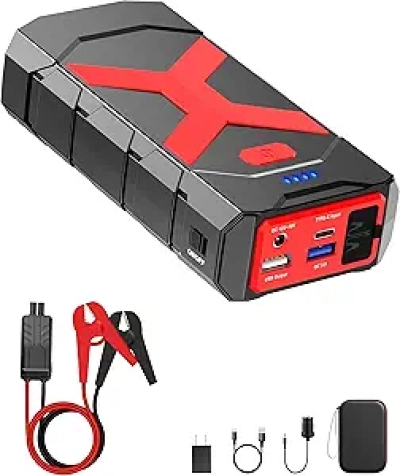 BOOKOO A9 4000A Jump Starter 20000mAh - Portable Car Battery Booster with USB-C