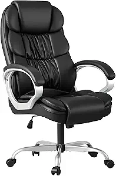 Homall High Back Executive Office Chair with Lumbar Support - Ergonomic PU Leather Desk Chair