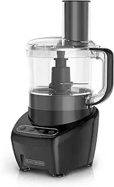 BLACK+DECKER 8-Cup Food Processor with Stainless Steel S-Blade | Easy Assembly
